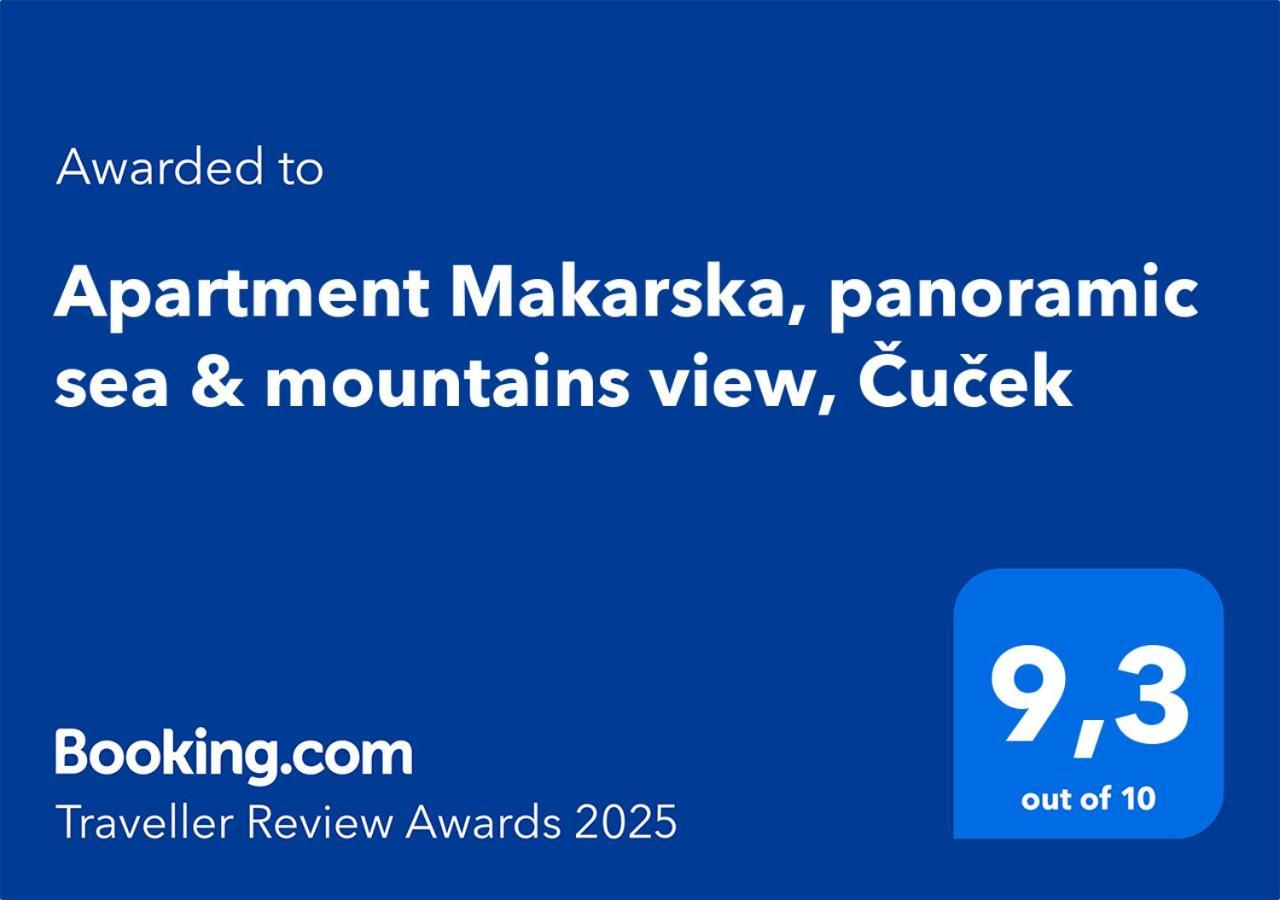 Apartment Makarska, Panoramic Sea & Mountains View, Cucek Exterior photo